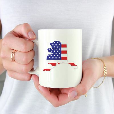 Alaska US Flag Ceramic Mug Image 1