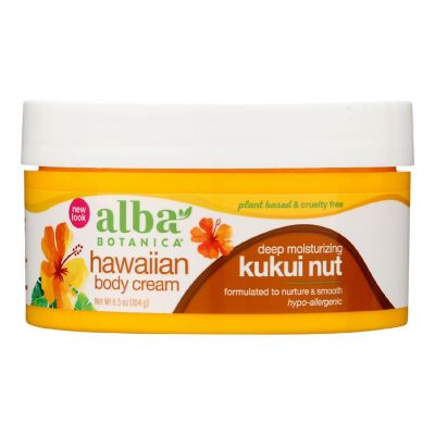 Alba Botanica - Hawaiian Body Cream Kukui Nut - 6.5 oz Image 1