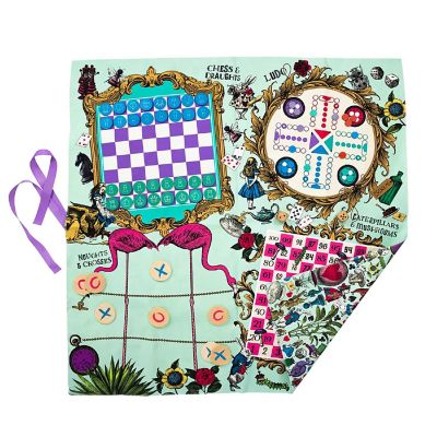 Alice In Wonderland Party Games Mat  5 Games Image 1