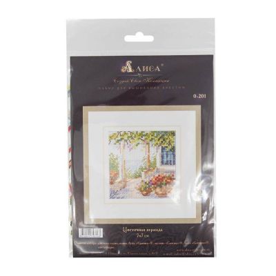 Alisa Kreuzstich Set „Poppy“ – Komplettset Mit Stoff, Garn, Nadel & Anleitung Für 11x10 Cm Motiv