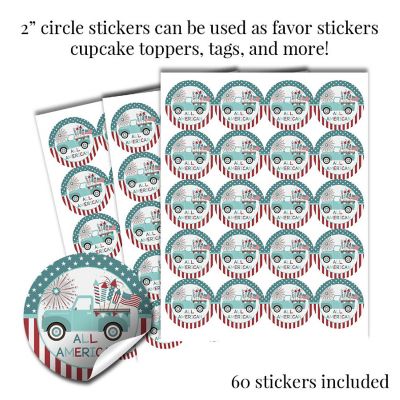 All American Celebration Sticker Bundle 429pc. by AmandaCreation Image 2