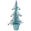 Allstate 16" Whimsical Turquoise Glittered Spike Table Tree - Unlit Image 1