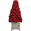 Allstate 24" Red Berry Cone Potted Christmas Topiary Image 1