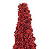 Allstate 50" Red Berry Cone Potted Christmas Topiary Image 4