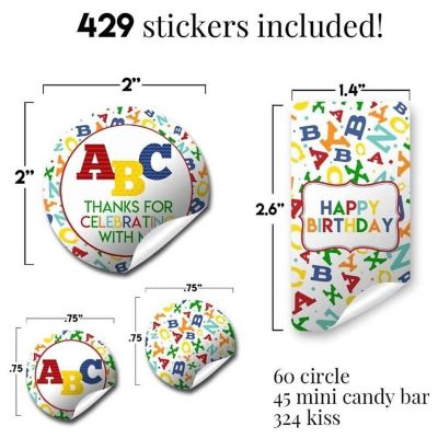 Alphabet ABC Sticker Bundle 429pc. by AmandaCreation Image 1