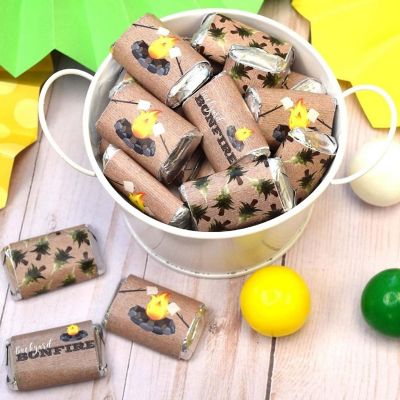 AmanadaCreation Backyard Bonfire Mini Candybar Wrappers 45pcs. Image 1