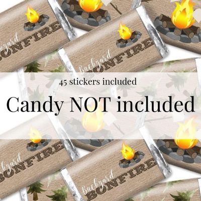 AmanadaCreation Backyard Bonfire Mini Candybar Wrappers 45pcs. Image 3