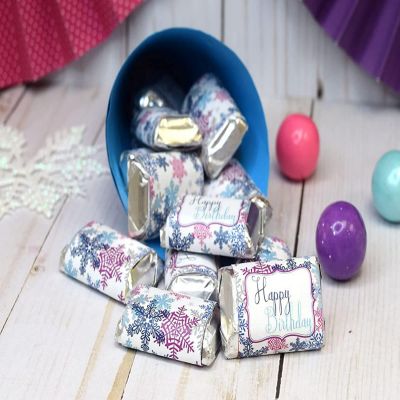 AmanadaCreation Winter Snowflake Mini Candybar Wrappers 45pcs. Image 2