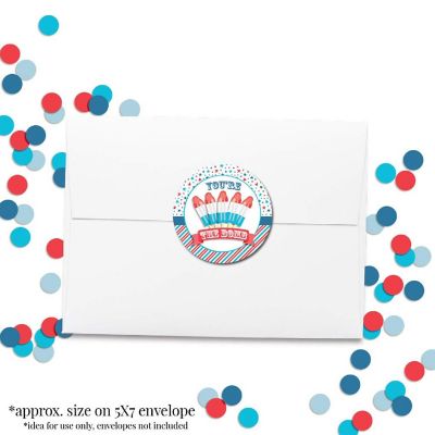 AmandaCreation 4th of July Popsicle Party Envelope Seals 40pc. Image 3