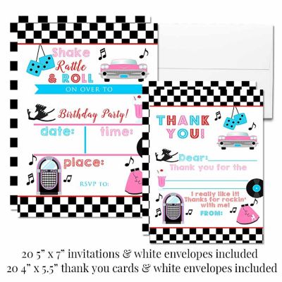 AmandaCreation 50's Sock Hop Party Bundle 381pc. Image 1