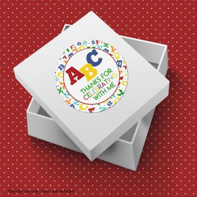 AmandaCreation ABC Alphabet Envelope Seals 40pc. Image 1
