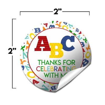 AmandaCreation ABC Alphabet Envelope Seals 40pc. Image 3
