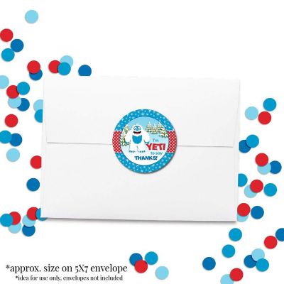 AmandaCreation Abominable Snowman Envelope Seals 40pc. Image 3