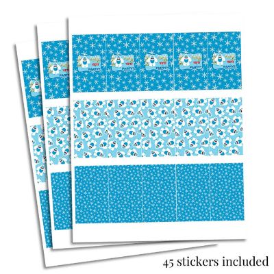 AmandaCreation Abominable Snowman Mini Candybar Wrappers 45pc. Image 1