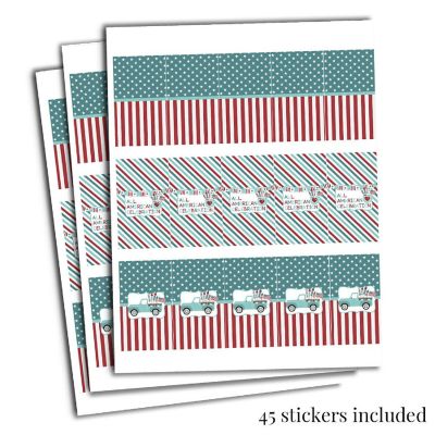 AmandaCreation All American Mini Candybar Wrappers 45pcs Image 2