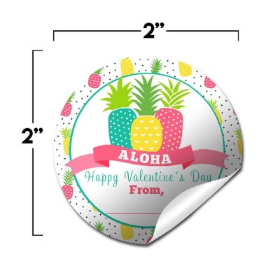 AmandaCreation Aloha Pineapple Envelope Seals 40pc. Image 1
