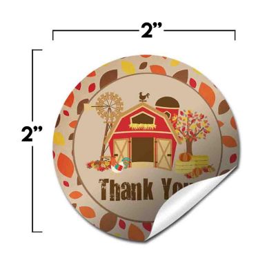 AmandaCreation Autumn Barn Envelope Seals 40pc. Image 1
