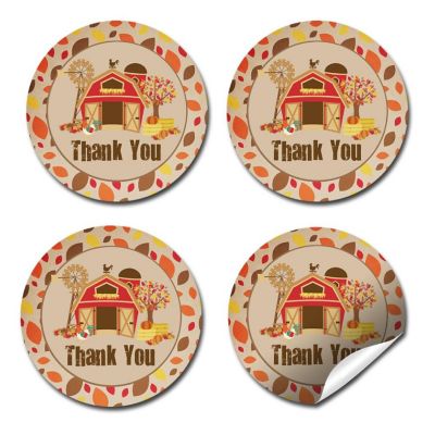 AmandaCreation Autumn Barn Envelope Seals 40pc. Image 2