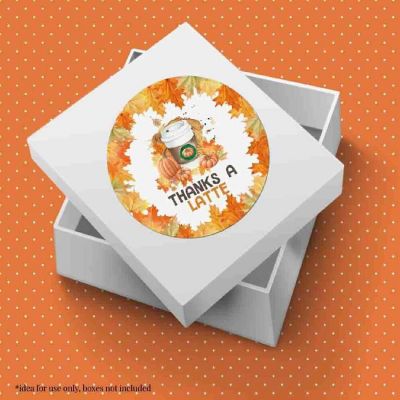 AmandaCreation Autumn Pumpkin Spice Envelope Seals 40pc. Image 2