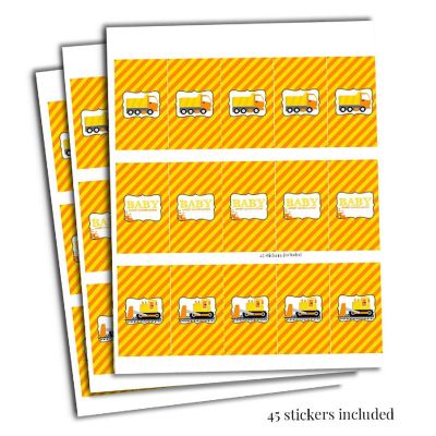 AmandaCreation Baby Under Construction Mini Candybar Wrappers 45pcs Image 1