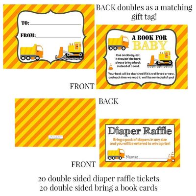 AmandaCreation Baby Under Construction Party Bundle 381pc. Image 2