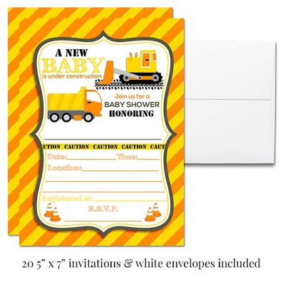 AmandaCreation Baby Under Construction Party Bundle 381pc. Image 3