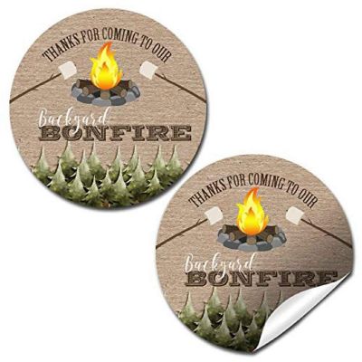AmandaCreation Backyard Bonfire Envelope Seals 40pc. Image 1