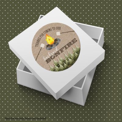 AmandaCreation Backyard Bonfire Envelope Seals 40pc. Image 2