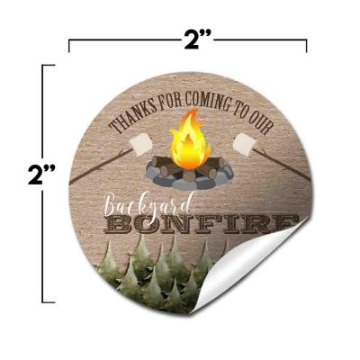 AmandaCreation Backyard Bonfire Envelope Seals 40pc. Image 3