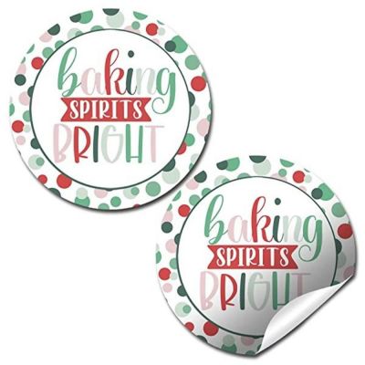 AmandaCreation Baking Spirits Bright Gift Tag 40pc. Image 1