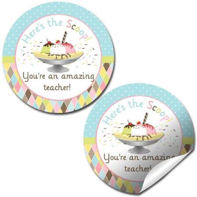 AmandaCreation Banana Split Appreciation Envelope Seals 40pc. Image 1