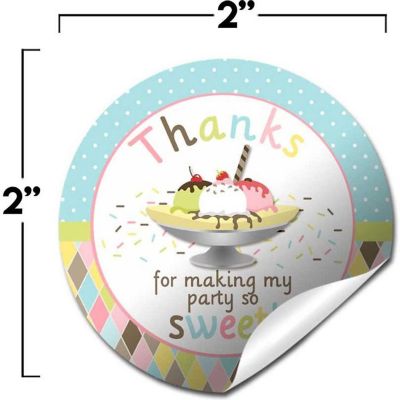 AmandaCreation Banana Split Envelope Seals 40pc. Image 3