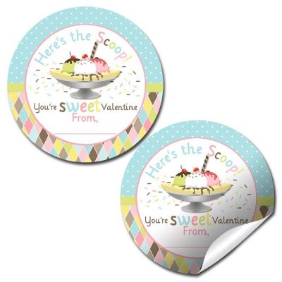 AmandaCreation Banana Split Envelope Seals 40pc. Image 1