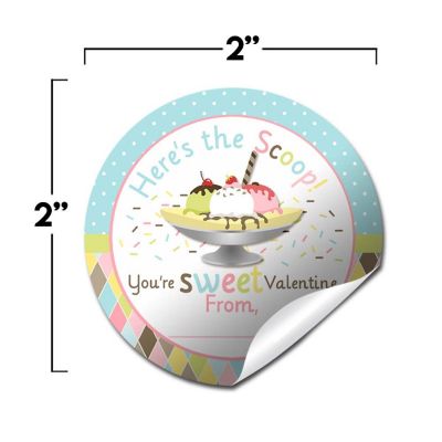 AmandaCreation Banana Split Envelope Seals 40pc. Image 1