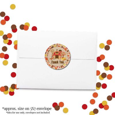 AmandaCreation Barn with Sunflowers Envelope Seals 40pc. Image 3