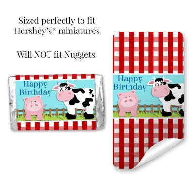 AmandaCreation Barnyard Bash Mini Candybar Wrappers 45pcs Image 2