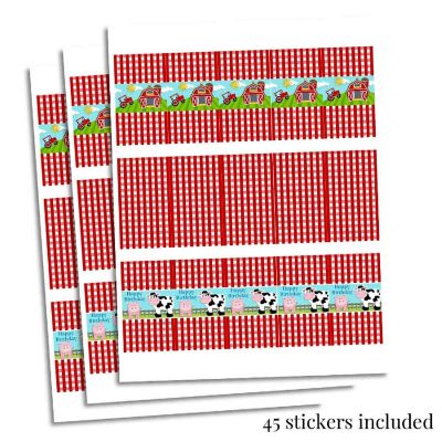 AmandaCreation Barnyard Bash Mini Candybar Wrappers 45pcs Image 3
