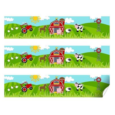 AmandaCreation Barnyard Bash Water Bottle Wrappers 20pcs. Image 1