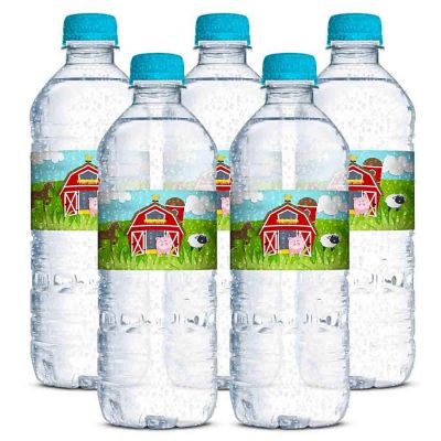 AmandaCreation Barnyard Bash Water Bottle Wrappers 20pcs. Image 2
