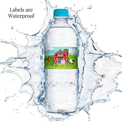 AmandaCreation Barnyard Bash Water Bottle Wrappers 20pcs. Image 3