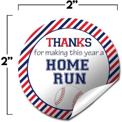 AmandaCreation Baseball Appreciation Envelope Seals 40pc. Image 2