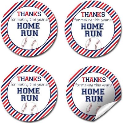 AmandaCreation Baseball Appreciation Envelope Seals 40pc. Image 3
