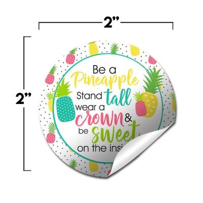 AmandaCreation Be A Pineapple Encouragement Envelope Seals 40pc. Image 1