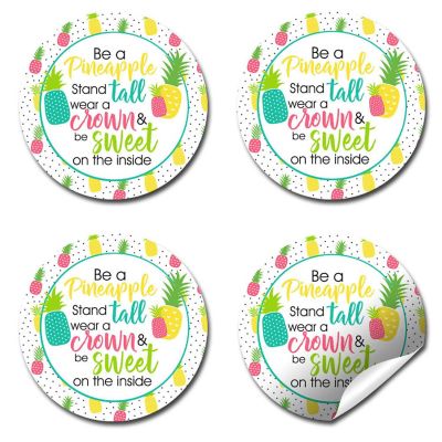 AmandaCreation Be A Pineapple Encouragement Envelope Seals 40pc. Image 2
