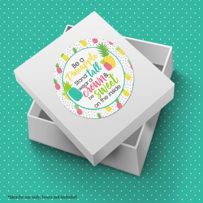 AmandaCreation Be A Pineapple Encouragement Envelope Seals 40pc. Image 3
