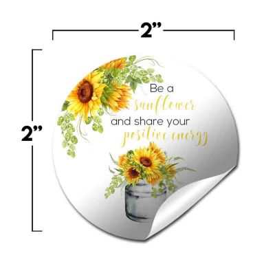 AmandaCreation Be A Sunflower Envelope Seals 40pc. Image 1