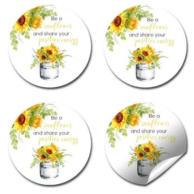 AmandaCreation Be A Sunflower Envelope Seals 40pc. Image 3