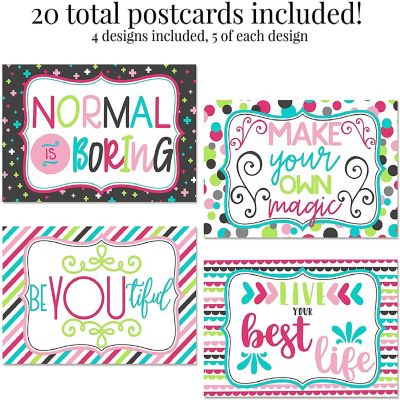AmandaCreation Be Yourself Postcards 20pc. Image 1
