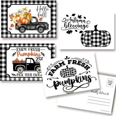 AmandaCreation Black &amp; White Pickup Postcards 20pc. Image 1
