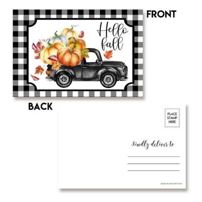 AmandaCreation Black &amp; White Pickup Postcards 20pc. Image 2